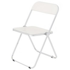 comet 壓克力鍍鉻摺疊椅, 奶白色, 1個
