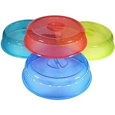 전자레인지 접시 그릇 스플래터 커버 8팩 다양한 색상 통풍구가 있는 화려한 뚜껑으로 지저분한 물건을 가열하면서 전자레인지를 깨끗하게 유지하세요!