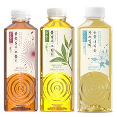 [마시자몰] 태항 3종 500ml 6개씩 붉은빛의 우롱티 + 봄날의 그린티 + 눈꽃내리는 자스민티