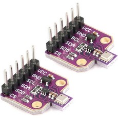 MusRo 2Pcs BME680 디지털 온도 습도 센서 모듈 보드 압력 VOC 4 in 고정밀 환경 모니 5V SPI IIC for Arduino Raspberry Pi 8266