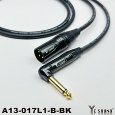 YC Sound XLR轉6.3 TS導線 公轉6.5mm音源線 MIC麥克風線 轉接線 6.35mm XLR 6.5mm, 直頭+彎頭 黑色尾,400cm單條