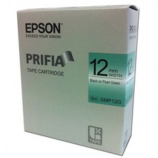엡손 라벨테이프 SMP12G.12mm/녹/흑글씨.1개CZX, 단일