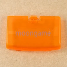 GBA 배터리 커버 뚜껑 도어 교체 용 50pcs Gameboy Advance 콘솔 케이스 뒷문, 05 clear orange