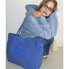RONRON 로고 NYLON SHOPPER 블루, FREE
