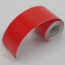 반사스티커 x 5cm 3m 적색 반사테이프 벌집 반사판 리플렉터