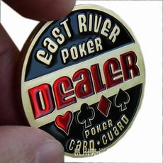 카지노 포커 카드 가드 보호대 금속 칩 행운의 동전 딜러 게임 기념품 수집 선물, 22. 21