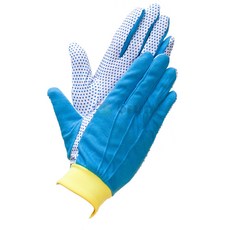 [오런장갑] 후디스 엠보싱 도트장갑 사계용, 파란색, 20개