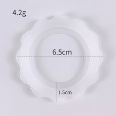 純銀乳盾矽膠環 夏季出汗防滑乳頭保護罩, 1個, 花矽膠環大號