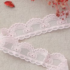 퀼트스타 잠자는 숲속공주 오간자 자수레이스_핑크 169, 1개, 핑크