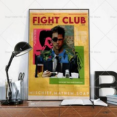 영화 포스터 접착 아트 방수 종이 스티커 커피 하우스 룸 벽장식, D. z5