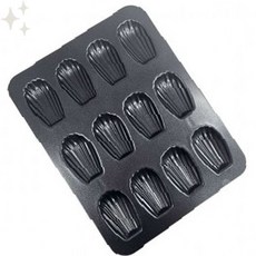 조개 모양 마들렌 전용 구움틀 논스틱 코팅 오븐 베이킹 팬 홈베이킹 프랑스 전통, 1개