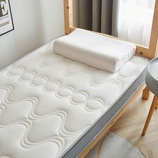 프리미엄 매트리스 폭신하고 탄탄한 허리 지지 통기성 좋은침대 토퍼, 10cm, 화이트