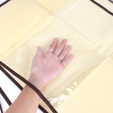 옷커버 투명창 부직포 행거가리게 아이보리 소 행거덮개 행거커버 (Araium), 1개, 1개입