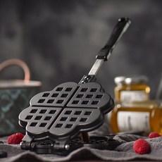 요리 와플 메이커 주방 크로플 간식 제조기 베이킹 도구, 와이드와플팬, 1개