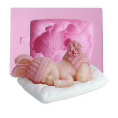 잠자는 아기 1구 석고 방향제 실리콘 수제 몰드