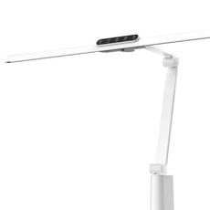 喜光全光譜 TIMAX Professional LED檯燈 80公分超長燈罩 非對稱光學照明 鈦星白桌夾款, 鈦星白