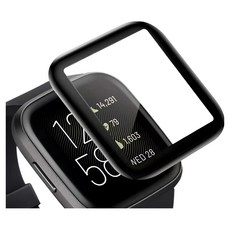 Garmin Venu SQ 2 Music 3D曲面複合熱彎膜 PMMA PC防刮全螢幕保護貼, 透明, 1個