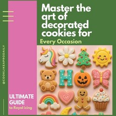 (영문도서)Master the Art of Decorated Cookies: The Ultimate Guide to Royal Icing for Every... Paperback, Independently Published, English, 9798286726950
