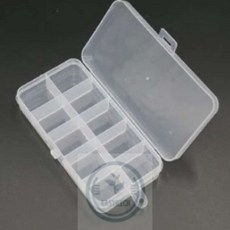 해신잡화점 미니 칸조절 소품보관케이스 10칸 미니소품케이스 면봉케이스