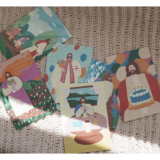 기독교 성경 말씀 엽서 세트, 1팩, 기본