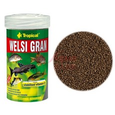 Tropical Welsi Gran 異形魚主食, 1個, 抗緊迫鼠魚、底棲魚主食250ml