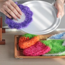 끄니스토어 아크릴 수세미 기스방지 청소솔, 비나리수세미 사각형1P