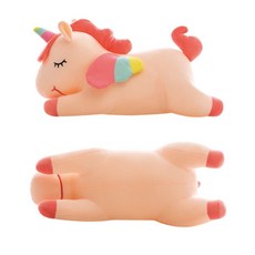可愛夢幻獨角獸布娃娃 - 超軟床上睡覺抱枕 兒童布娃娃 生日禮物/畢業禮物/情人節禮物 (台灣現貨), 粉紅色