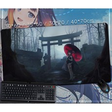 Hololive 一伊那爾棲 動漫遊戲周邊滑鼠墊 超大鎖邊可愛動漫遊戲包邊鼠標墊 鍵盤墊 電腦桌墊, 24款, 1個