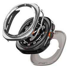 별다섯 갤럭시 워치 메탈 프레임 케이스 커버, 실버C