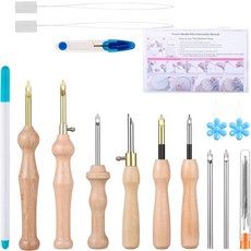 펀치 니들 키트에는 2.5mm3.5mm5mm 금속 바늘이 포함된 조절 가능한 도구 초보자용 세트 장식 및 선물용으로 완벽합니다, 펀치 니들 키트에는 2.5mm3.5mm5mm 금속 바늘
