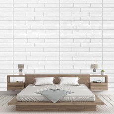 블럭아이 폼블럭 파벽돌 화이트 100 x 70cm 2개 / 접착식, 상세페이지 참조, 상세페이지 참조