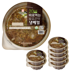빼고비움 저칼로리 바로먹는 발효곤약 냉메밀 79kcal, 8개, 350g