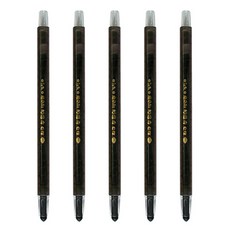 지구화학 투명이 색연필 낱색 (샤프식), 검정(1P), 5개입
