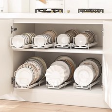 라라밤 프리미엄 물빠짐 슬라이딩 접시정리대, 1개