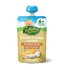 Rafferty's Garden 레퍼티스 가든 바나나 망고 커스타드 아기간식 6m+ 120g Raffertys Banana Mango Custard, 1개