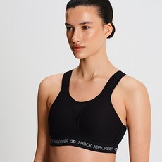 쇼크업소버 뉴런브라 블랙 하이서포트 스포츠브라 패드 노와이어 러닝 헬스