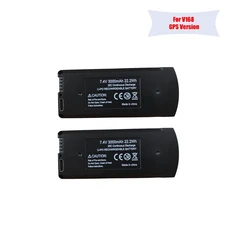 GPS 충전식 리포 배터리 팩 RC 쿼드콥터 액세서리 V168 프로 맥스 드론 배터리 7.4V 3000mAh 3.7V 2000mAh V168 8K 5G, [03] 7.4V 2pcs