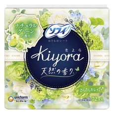 SOFY 蘇菲 Kiyora護墊 天然綠花香, 1包, 72片, 14cm