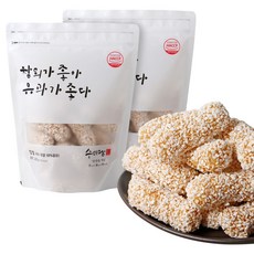 수미담 전통 찹쌀 참외조청 유과 200gX2ea 국내산 한과 명절 선물 세트, 400g, 1세트