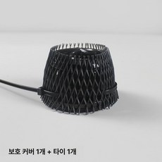 수류모터 보호망 수족관모터 덮개 수중 수조 수족관펌프, MP60 블랙 7.5cm 타이 포함, 1개, 1W