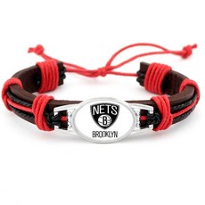 농구 가죽 로프 브레이드 팔찌 코비 브라이언트 제임스 레이커스 워리어스 네츠 매버릭스 그리즐리스 선즈 호넷츠, 01