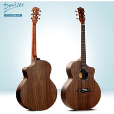Deviser LS-150N-40 胡桃木合板 JF桶身缺角民謠吉他 社團團購入門首選, 1個