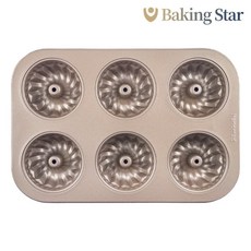 아노마드 깊은 마들렌틀 팬 6구 골드, 1개