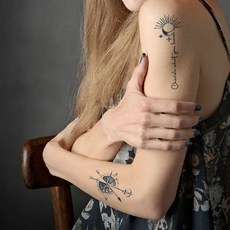 문신스티커 반영구 스티커 헤나 문신 타투문신 타투, 타투 C type 5종, 1개