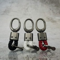 로프 버클 가죽 키링 블랙 모던 고리 남성용 자동차 스트링 심플