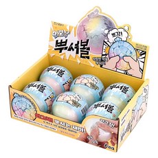 두쫀쿠 뿌셔볼 (박스) 스트레스볼 특이한 재밌는 말랑이 스퀴시 클레이, 1박스, 6개 1박스, 6개