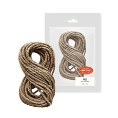 [메잌미] 다용도 DIY 포장용 만들기용 소포장 마끈 황마끈, 10M, 6mm