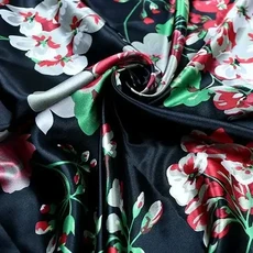 실크원단 프린트 시뮬레이션 실크 새틴 원단 기모노 DIY 바느질 꽃 가정 가구 장식 재료 천 200x150cm, 21) 21  200x150cm, 1개