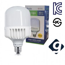 건식 LED 원통램프 주광색 30W E26 컨버터 U볼 전구, 1개