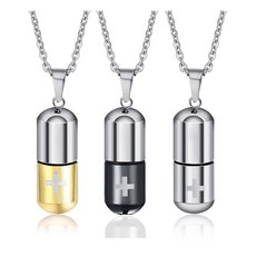 여행 외출용 미니 알약 케이스 목걸이Coupang